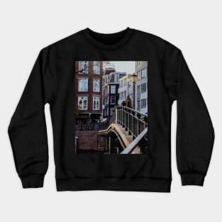 AMSTERDAM CITY Blue Teal | Unique Beautiful Travelling Home Decor | Phone Cases Stickers Wall Prints | Scottish Travel Photographer  | ZOE DARGUE PHOTOGRAPHY | Glasgow Travel Photographer Crewneck Sweatshirt